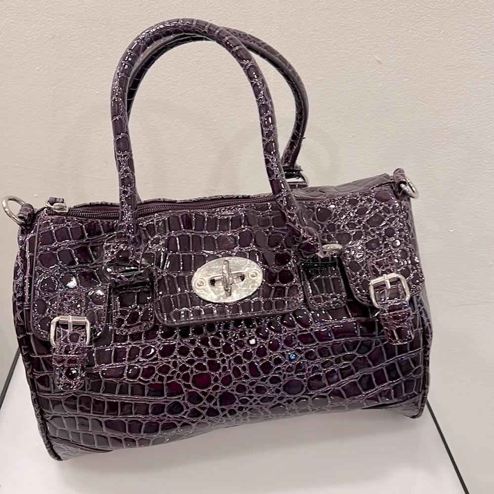 Purple Croc Bag